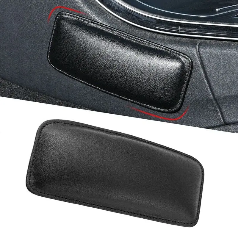 

1pcs Car Leather Leg Cushion Knee Pad Pillow Thigh Support Seat Door Armrest Leg Pad General PU Leather Car Support Pad Filler