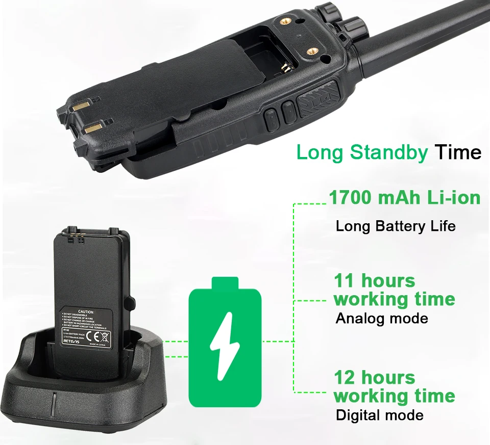 RETEVIS RT40 DMR цифровая рация PMR446/FRS PMR 446MHz радио Comunicador 0,5 W VOX двухсторонний радиоприемопередатчик