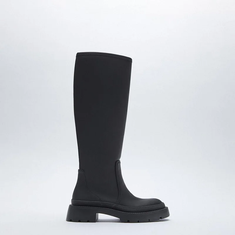 

Zar new Green flat bottomed boots women's women's shoes