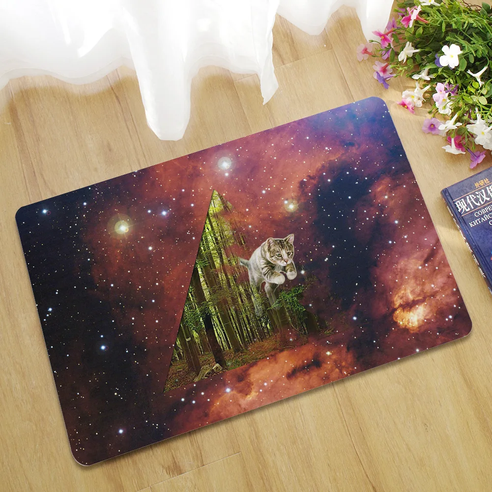 Zeegle коврик для двери резиновый ковер и Нескользящие Коврики напольный 3D кошачий