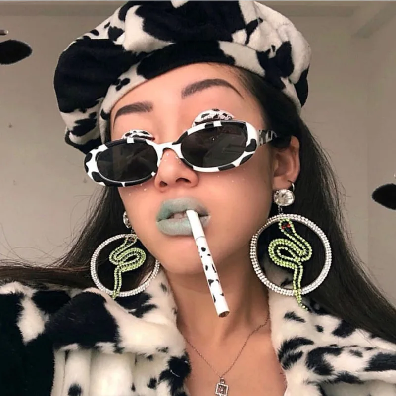 Солнцезащитные очки в овальной оправе женские модные солнцезащитные популярные