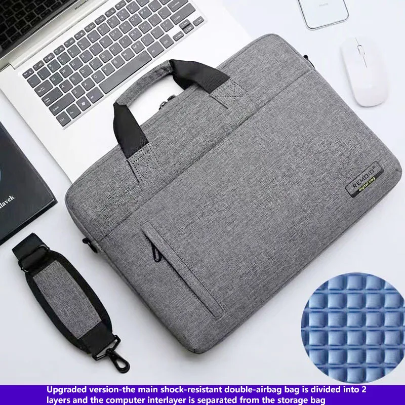 Портативная сумка для ноутбука через плечо 13 14 15 17 дюймов Xiaomi MacBook Air Pro Acer деловой
