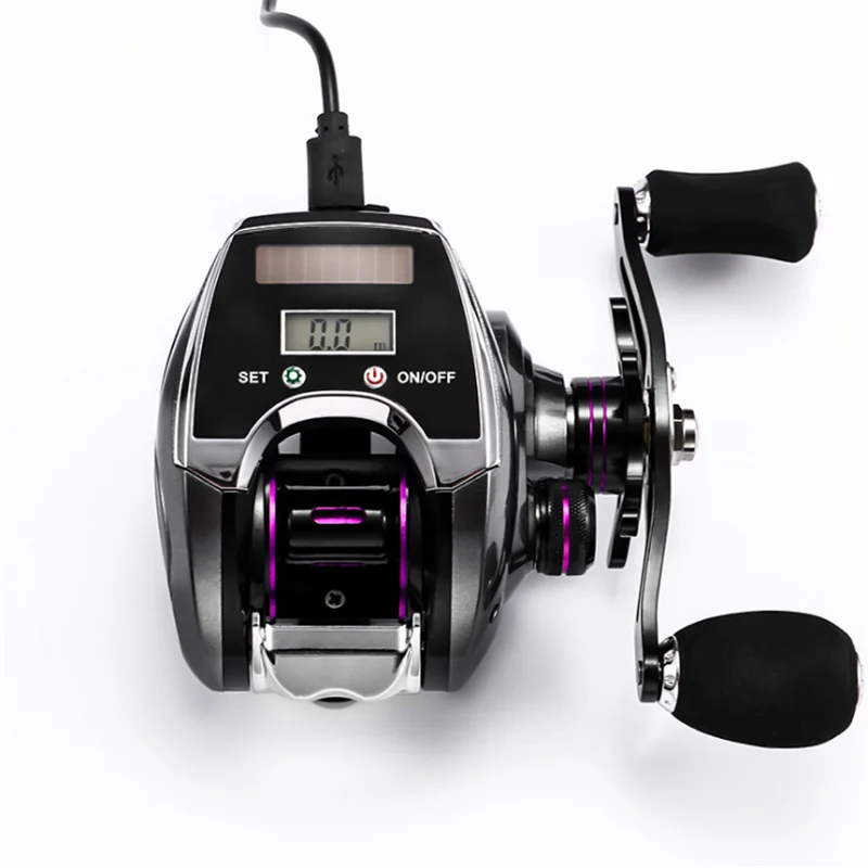 18+1 BB Ball Bearing 8.0:1 Bait Casting Fishing Reel Digital LED Display Baitcasting Reel Fishing Line Counter Fishing Reel