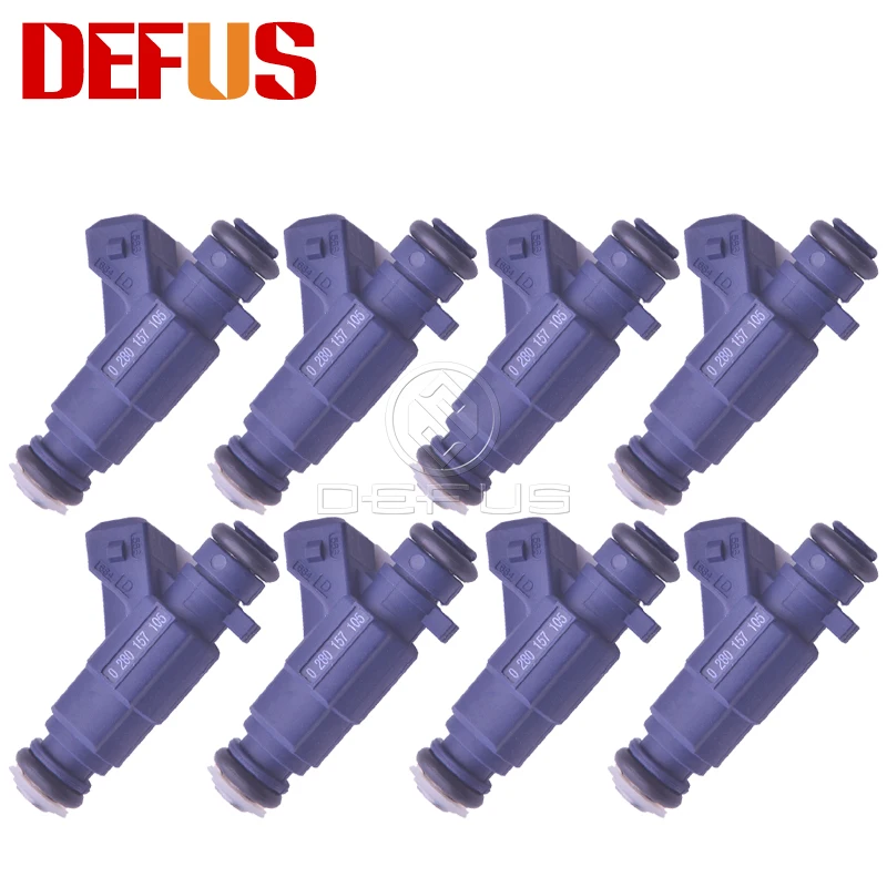 

DEFUS 8pcs Fuel Injector Nozzle OE 0280157105 For GM AGILE MONTANA FLEX 1.4 2.0L Bico Gasoline Petrol Car NEW 0 280 157 105