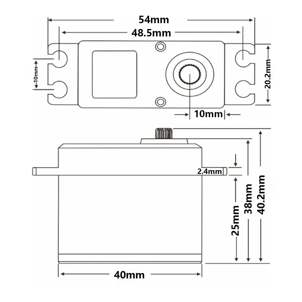 

JX DC5821LV 20KG Large Torque Digital Coreless Servo Waterproof Metal Gear For RC Car Crawler Boat RC Model Spare Parts