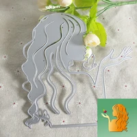 new style beauty profile and butterfly metal cutting molds diy scrapbooks cards photo albums photo frames handmade crafts