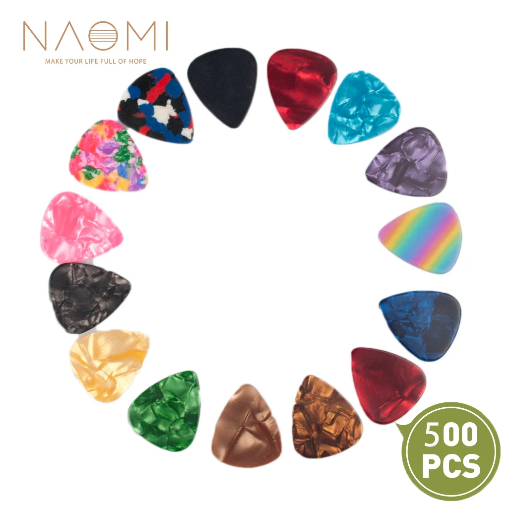 Медиаторы для гитары NAOMI 500 шт. медиаторы аксессуары электрогитары запчасти