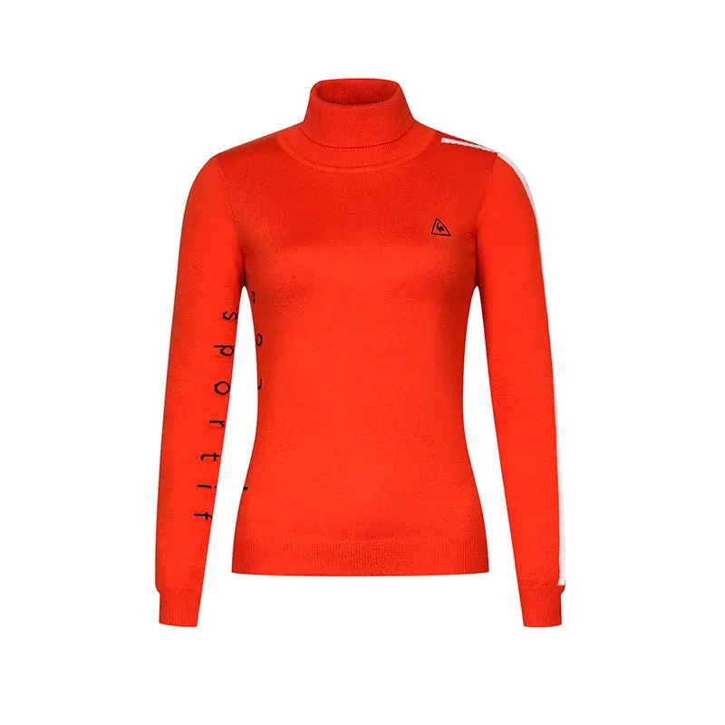 Женский свитер для гольфа отдыха с высоким воротником и длинным рукавом теплая