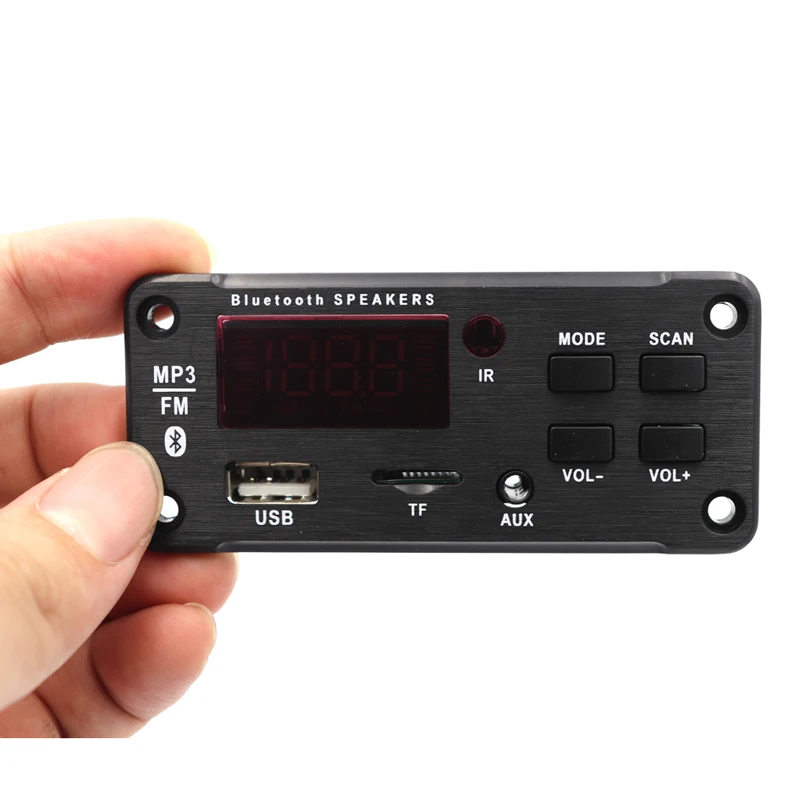 Автомобильный MP3 декодер аудио Плата Bluetooth 5 0 DC 12V USB источник питания WMA WAV FLAC APE