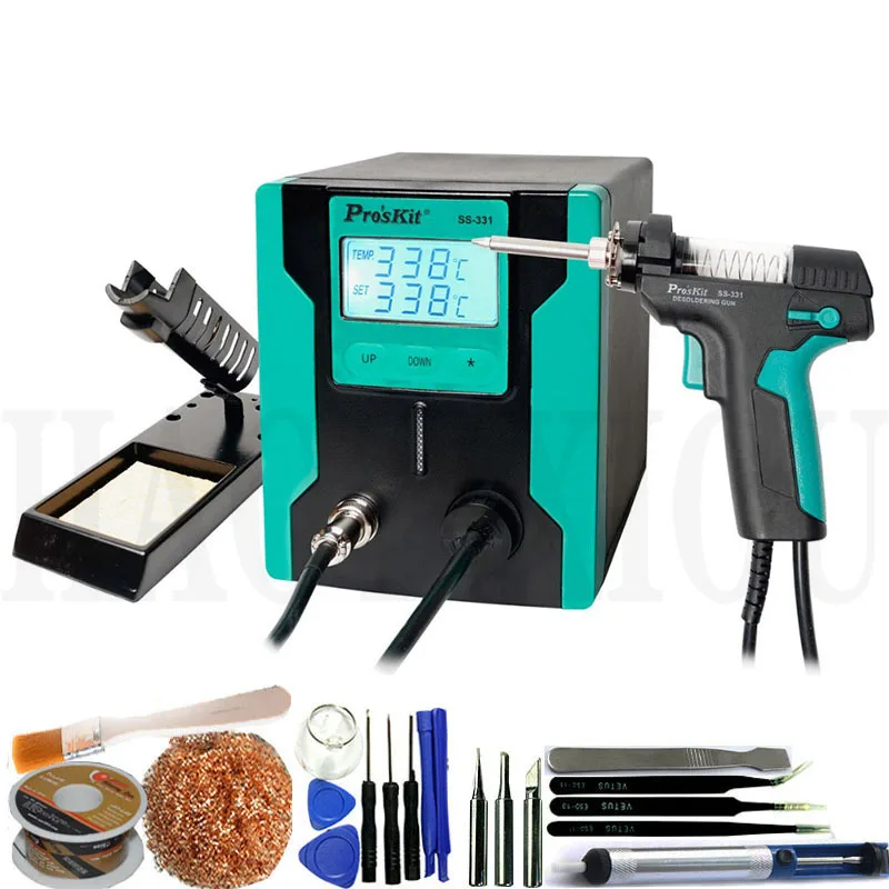 Цифровой Электрический демонтажный насос Pro'sKit устройство для демонтажа