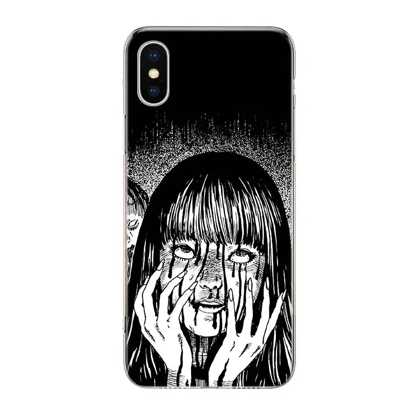 Junji Ito Terror Horror Anime Cover Phone Case For iPhone 11 14 Pro Max 13 12 Mini 6 X 8 6S 7 Plus XS + XR 5S SE Art Coque Cell