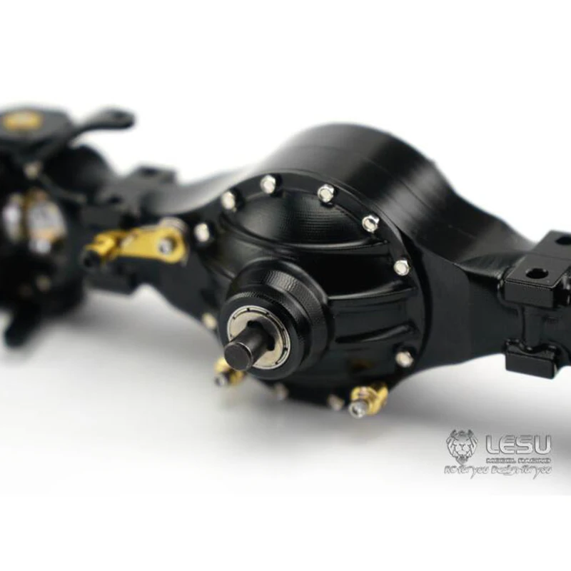 Металлический LESU передний дифференциальный замок ось для RC 1/14 TAMIYA тракторный