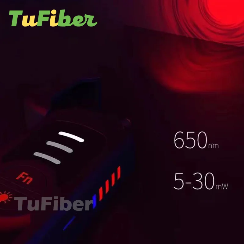 30MW/20MW/10MW/5KM Fiber Optic Cable Tester 5-30KM Range,Red Laser Light Pen Visual Fault Locator Adjustable Power 2021 New VFL