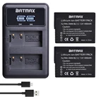 Batmax 2 шт. DMW-BLC12 BLC12E BLC12PP батарея + светодиодный USB двойное зарядное устройство для Panasonic Lumix FZ1000, FZ200, FZ300, G5, G6, G7, GH2, DMC-GX8