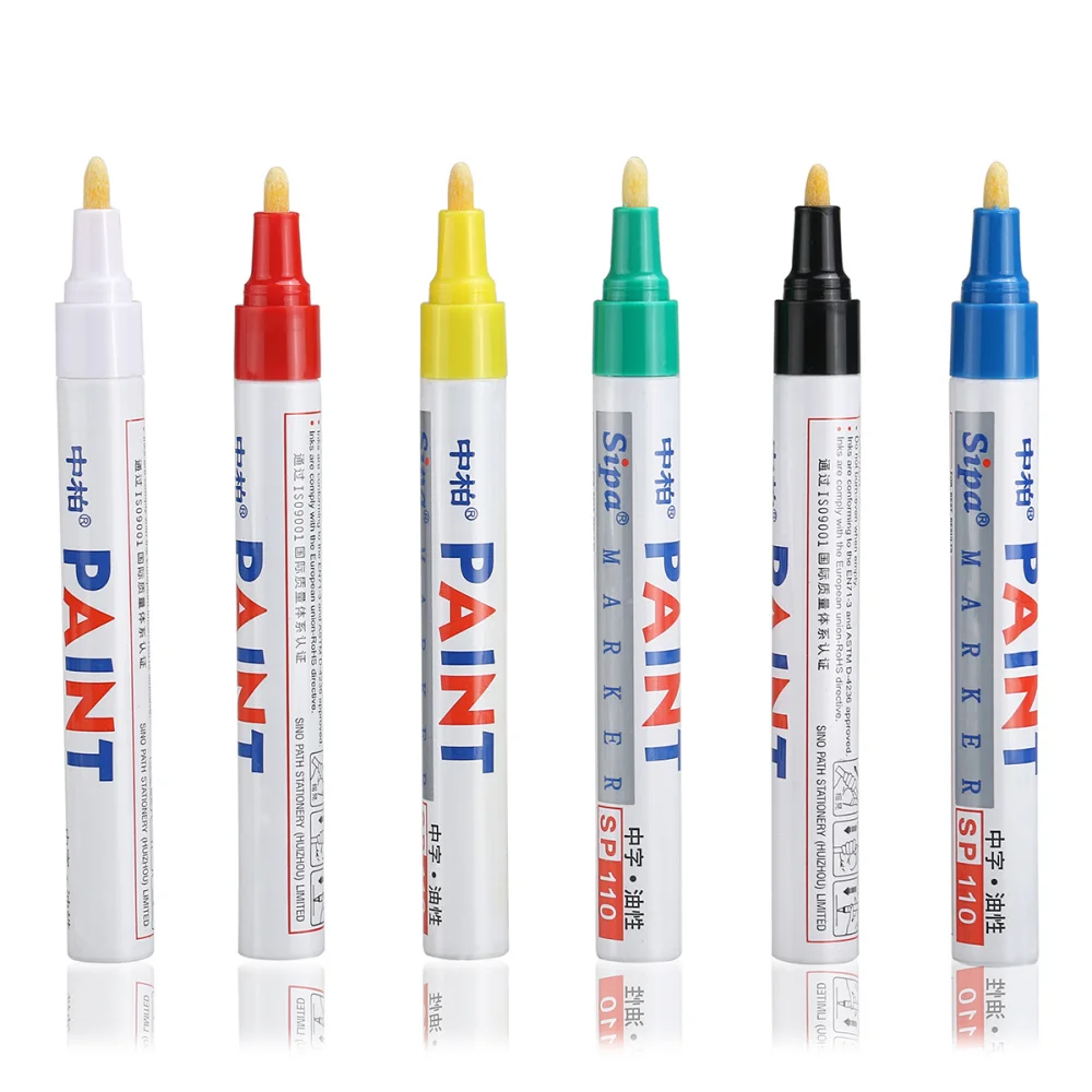 

12 Colors Waterproof Fine Paint Oil Based Art Marker Pen