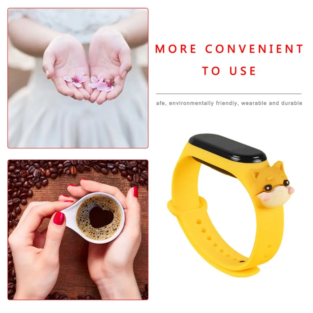 

For mi band 4 3 Bracelet Smart Watch Strap Replaceable For mi Band 3 4 Strap silicone Bracelet Sport Wristband Hot Sale