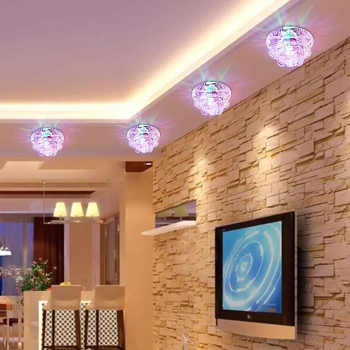 

Living Room Decoration Small Light Hole Light Embedded LED Can Light Crystal Lamp Lighting Ceiling Light Fixtures Living Room