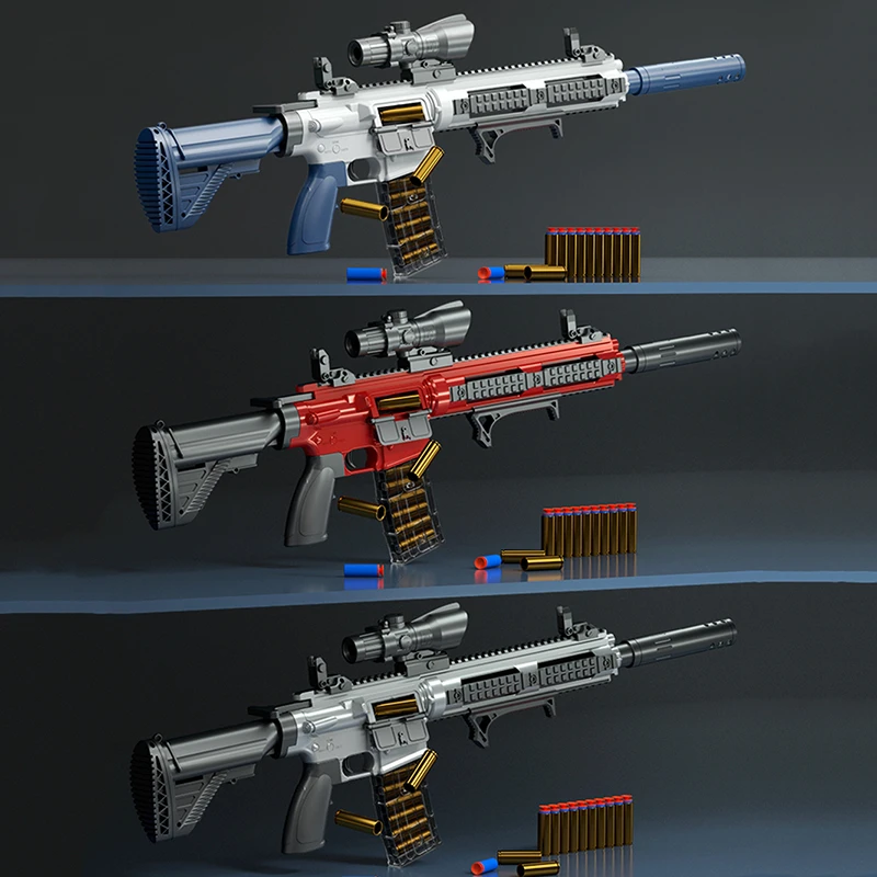 M416 снайперская винтовка с мягкой пулей пневматический игрушечный пистолет для