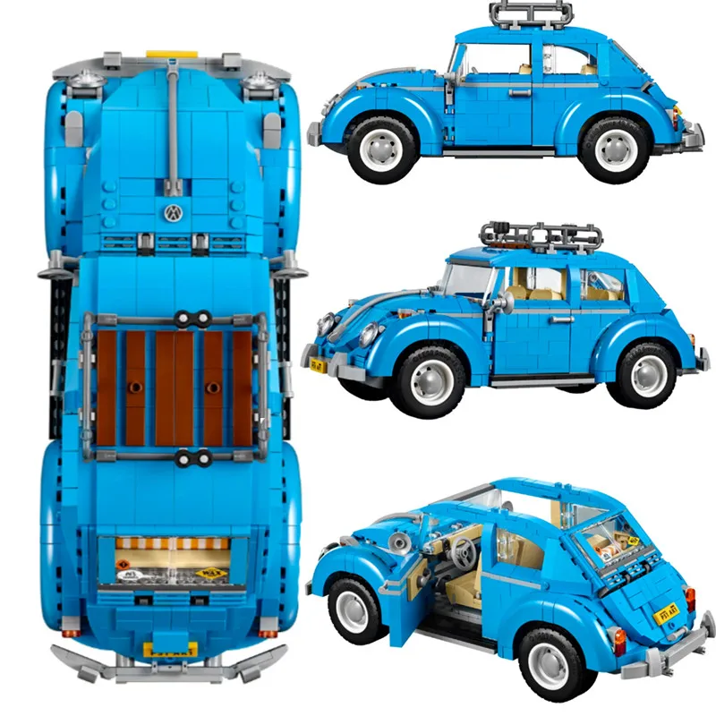 

Beetle Station Wagon 21003 Small particles Variety Assembled Model Building Blocks Children's Educational Toys 10566 Gift