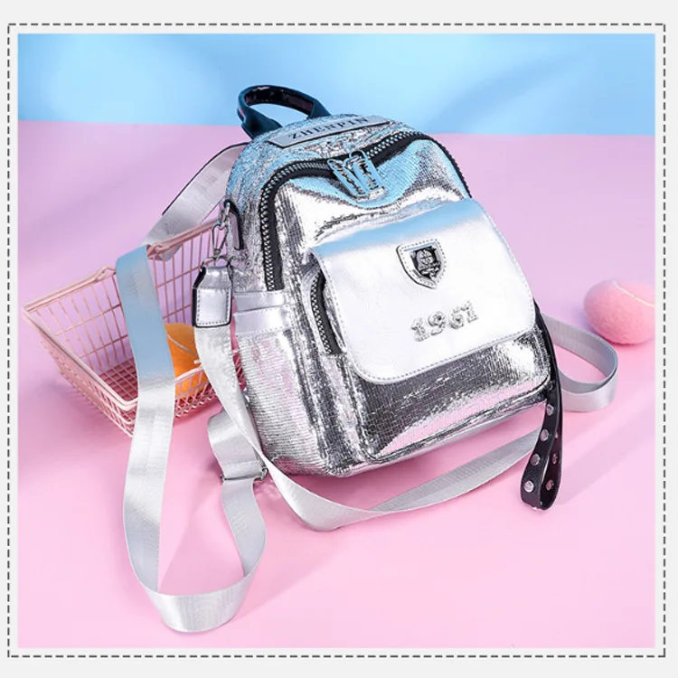 

Designer Backpacks New Women's Sequin Fashion Backpack Three Purpose Multi Back Leisure Bag Backpacks for Women