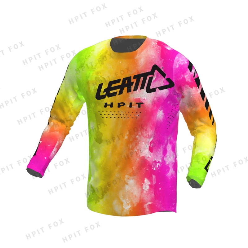 

2022 Men's Downhill Jerseys Hpit Leatt Mountain Bike MTB Shirts Offroad DH Motorcycle Jersey Motocross Sportwear Racing Bike