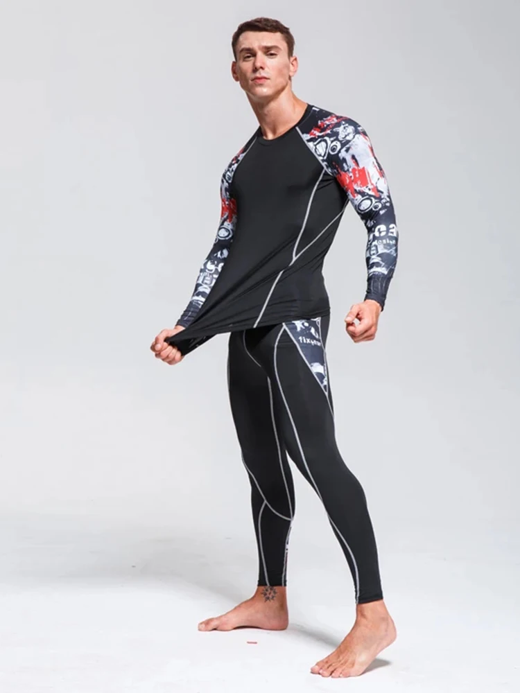 Men's Sports Suit Running Sports Male Gym Fitness Jogging Pants Quick Dry Trousers Workout Training Clothing