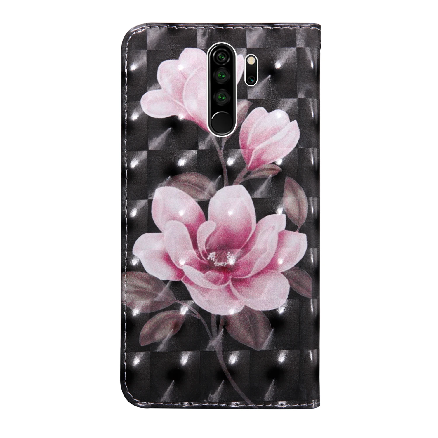 Роскошный кожаный чехол книжка с 3d рисунком для Xiaomi Redmi Note 8 Pro кошелек отделениями