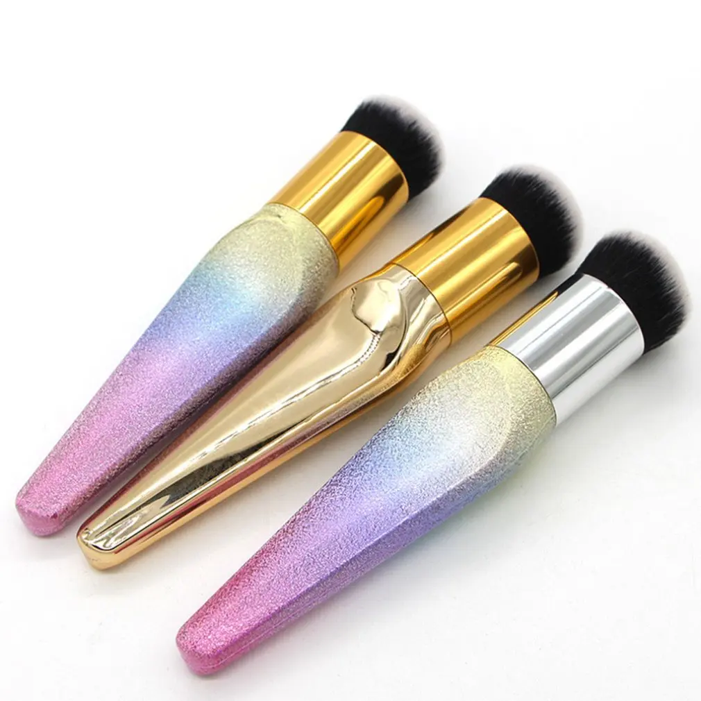 1 шт. маленькая кисть для тональной основы металлическая высококлассная