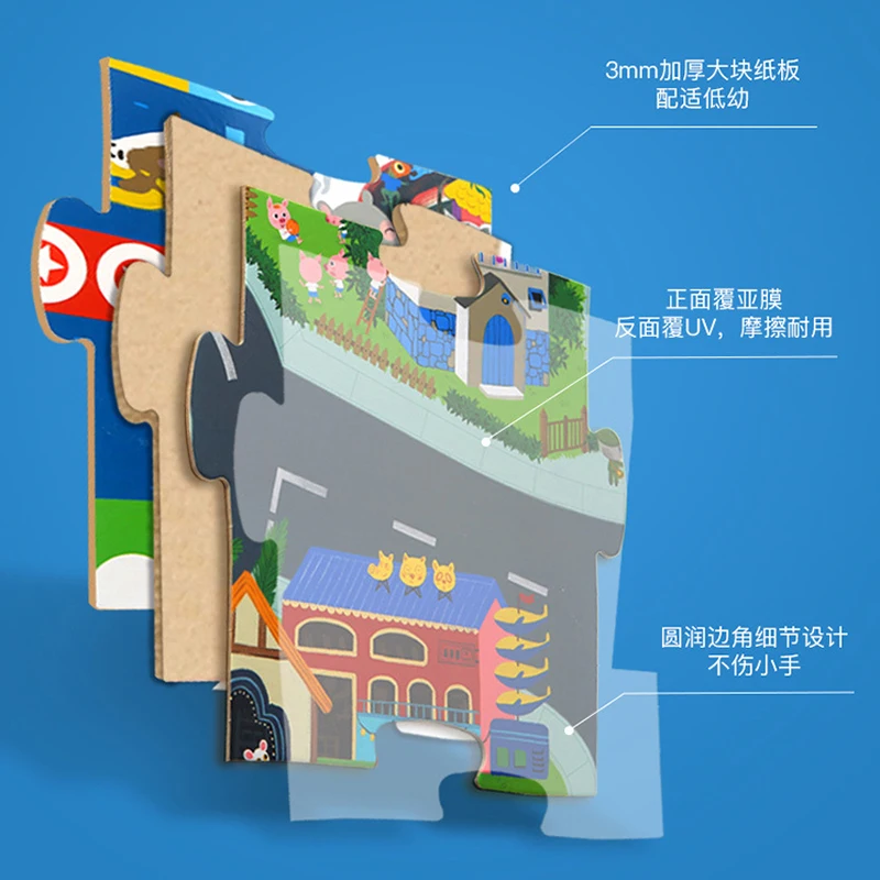 

Paper Traffic Track Floor Puzzle City Road Way Railway System Urban Rail Floor Puzzles Game Scene Recognition Children Toys