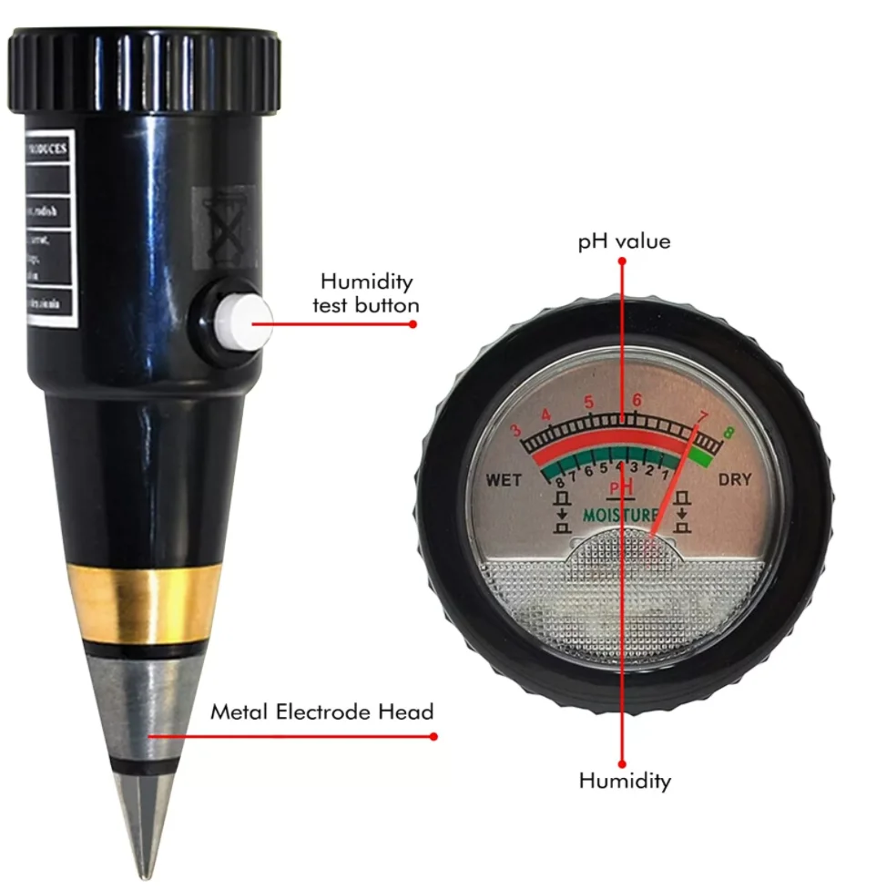 

Soil Ph Moisture Meter Humidity Tester Analyzer 3-8 PH CN;JIA 0.2PH SDT-60/ SDT
