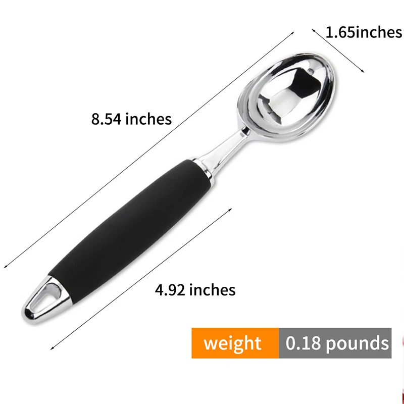 ice cream scoop stainless steel ice cream scooper dishwasher safe handle kitchen gadgets ice cream tools ice cream spoon free global shipping