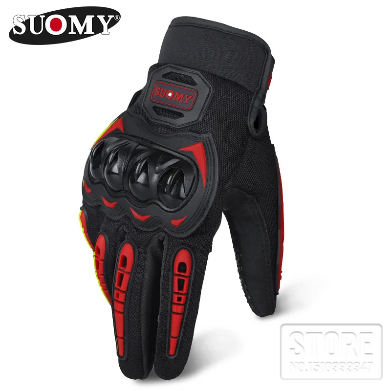 

Motorcycle Gloves Touch Screen Windproof Protective Mitten Summer Gloves Men Guantes Moto Luvas SUOMY