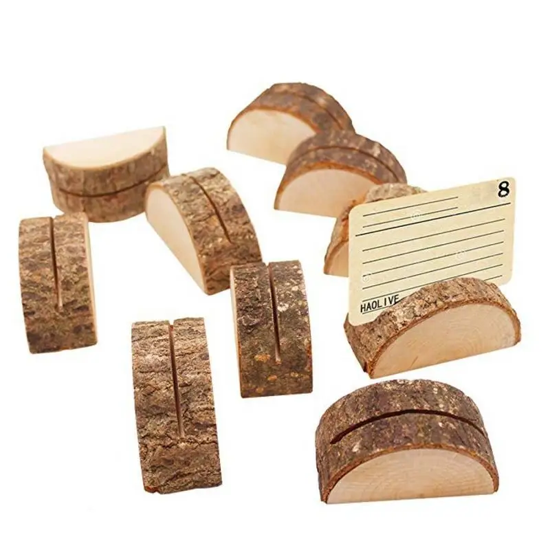 10 шт. деревенский деревянный стол с номером и именем держатель для карт записная