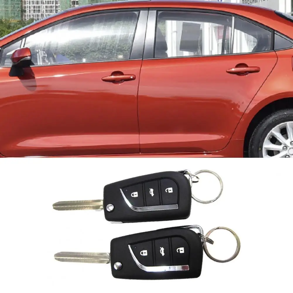 

80%HOT 4Pcs/Set M602-8119 Auto Keyless Lock Foldable High Sensitivity Plastic Vehicle Remote Central Kit for Toyota 12V DC Cars