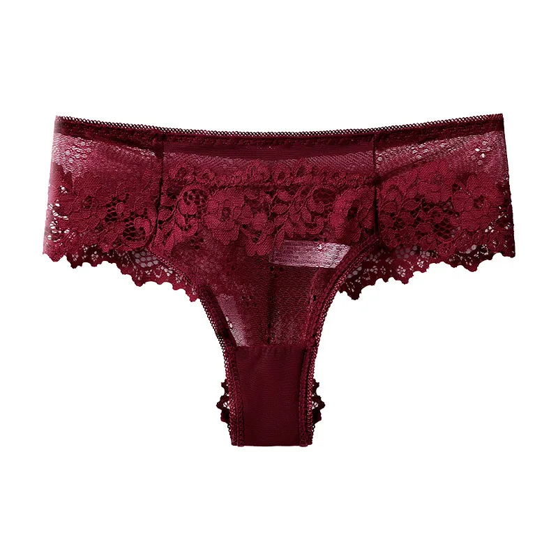 

3 Pcs Lace Panties Female Underwear Sexy Floral Panties for Women Briefs Underpants Plus Size Transparent Pantys Lingerie