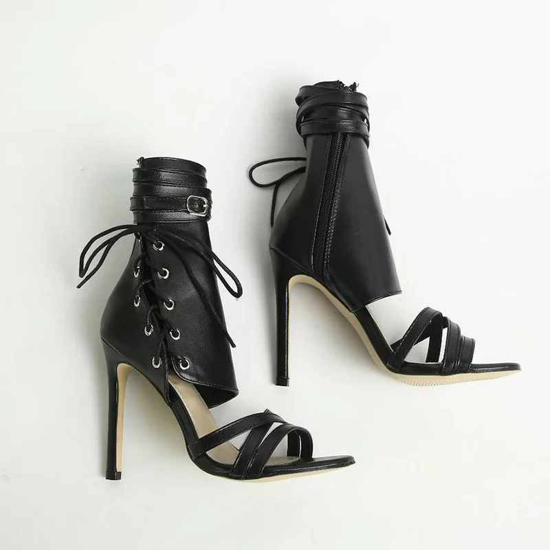 

Sexy Ladies High Heels Sandals Women Shoes 2020 Summer Pumps Fashion Peep toe Party Women Sandals Super High Heel 11.5cm TB071