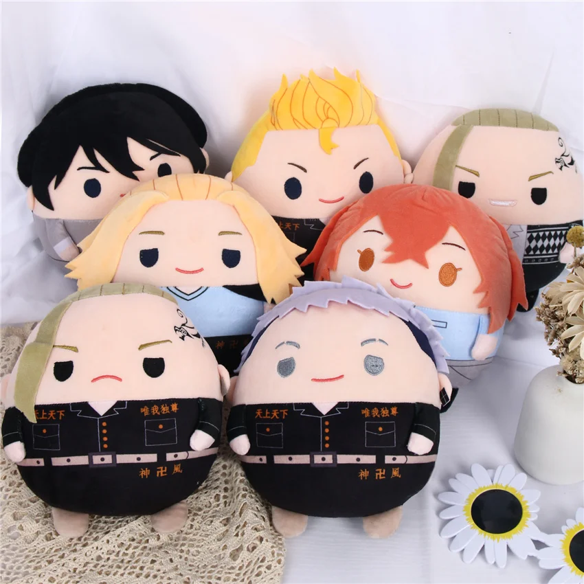 

20cm Anime Tokyo Revengers Plush Toy Cartoon Ryuguji Ken Sano Manjiro Stuffed Plushies Dolls Toys for Children Birthday Gifts