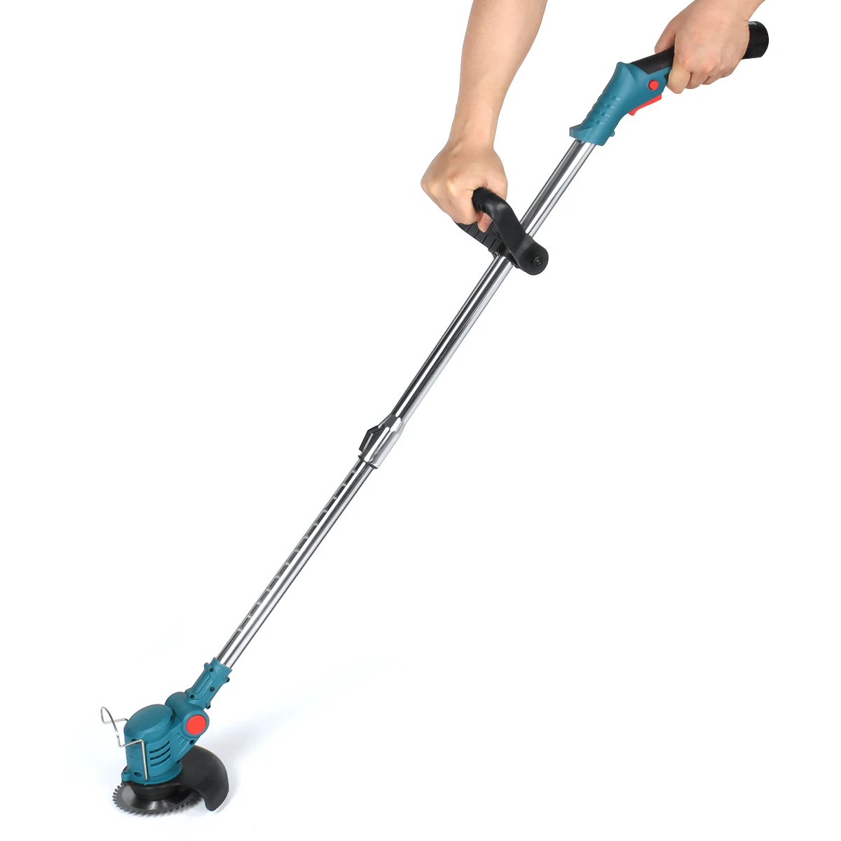 Садовый триммер для травы с 2/1 аккумуляторами и колесами 1500 Вт|Инструменты