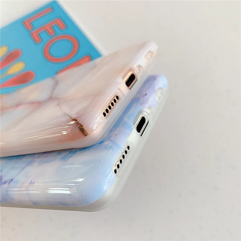 FLYKYLIN мраморный чехол для телефона iPhone SE 2020 11 Pro Max задняя крышка Huawei P30 P20 P40 Lite Mate 20 30
