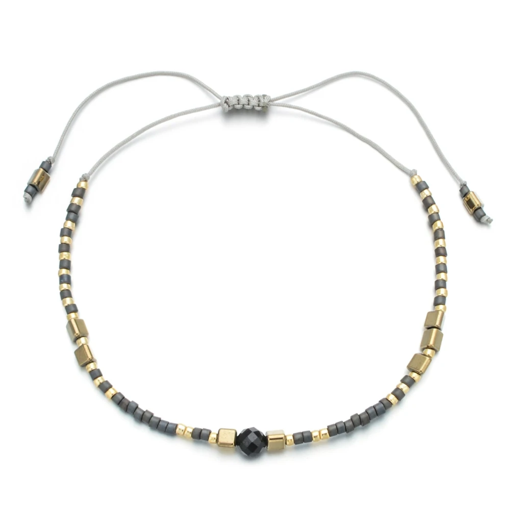 

Shinus Simple Beaded Bracelet Friendship Miyuki Seed Bead Adjustable Bracelets For Women Pulseras Mujer 2022 New Jewelry