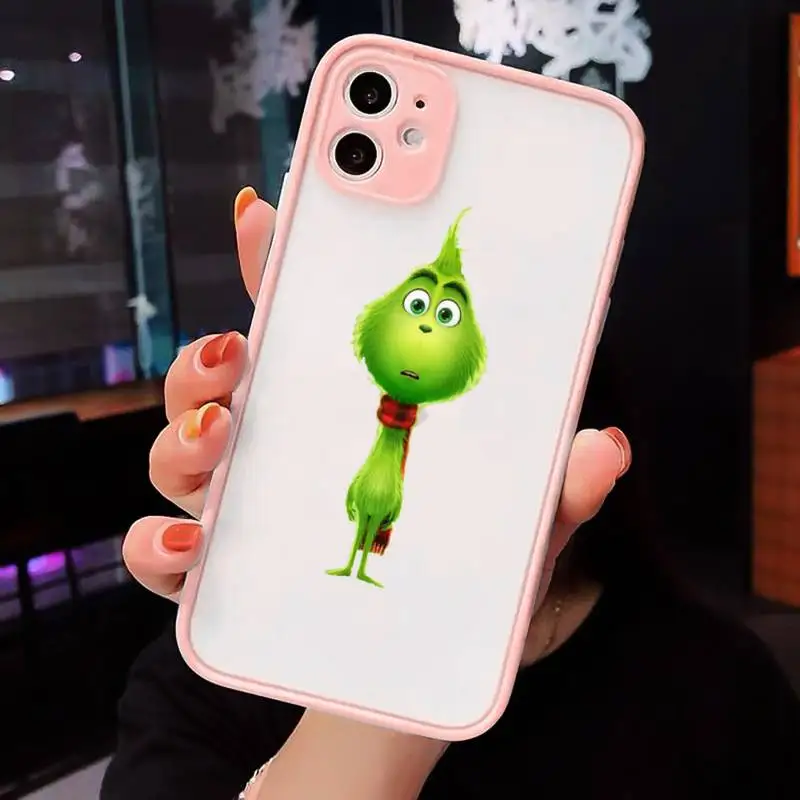 

How Green of Monster Grinch Stole Christmas Phone Cases matte transparent For iphone 7 8 11 12 plus mini x xs xr pro max cover