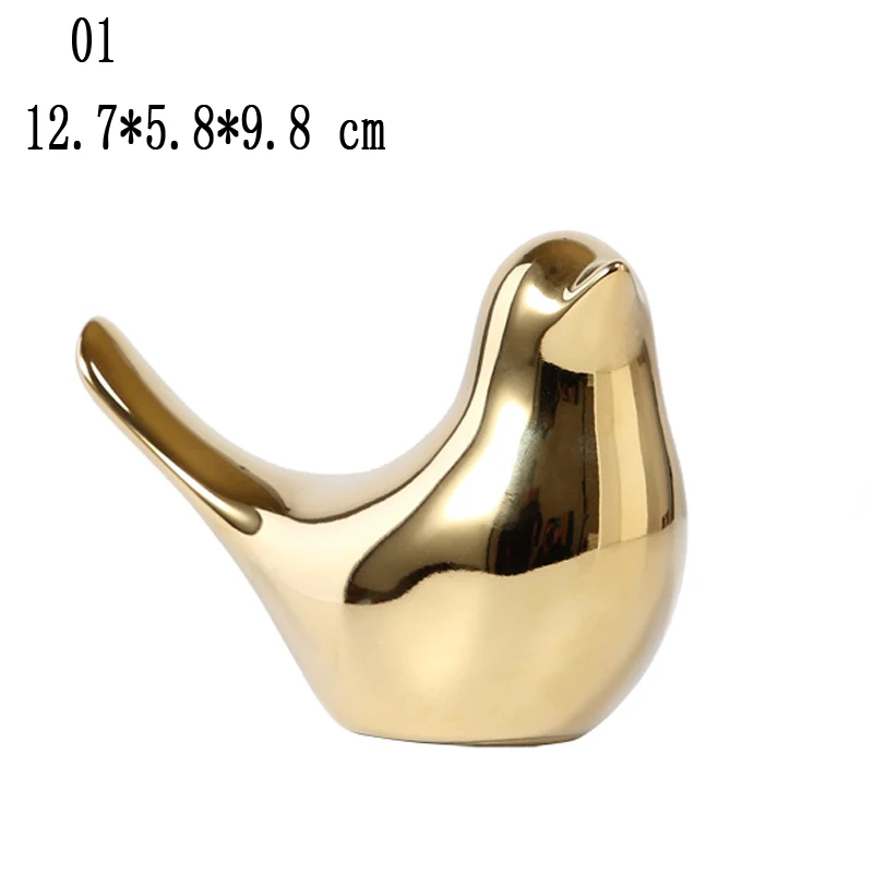 Украшение дома аксессуары Европейский Золотой с птицами керамический орнамент