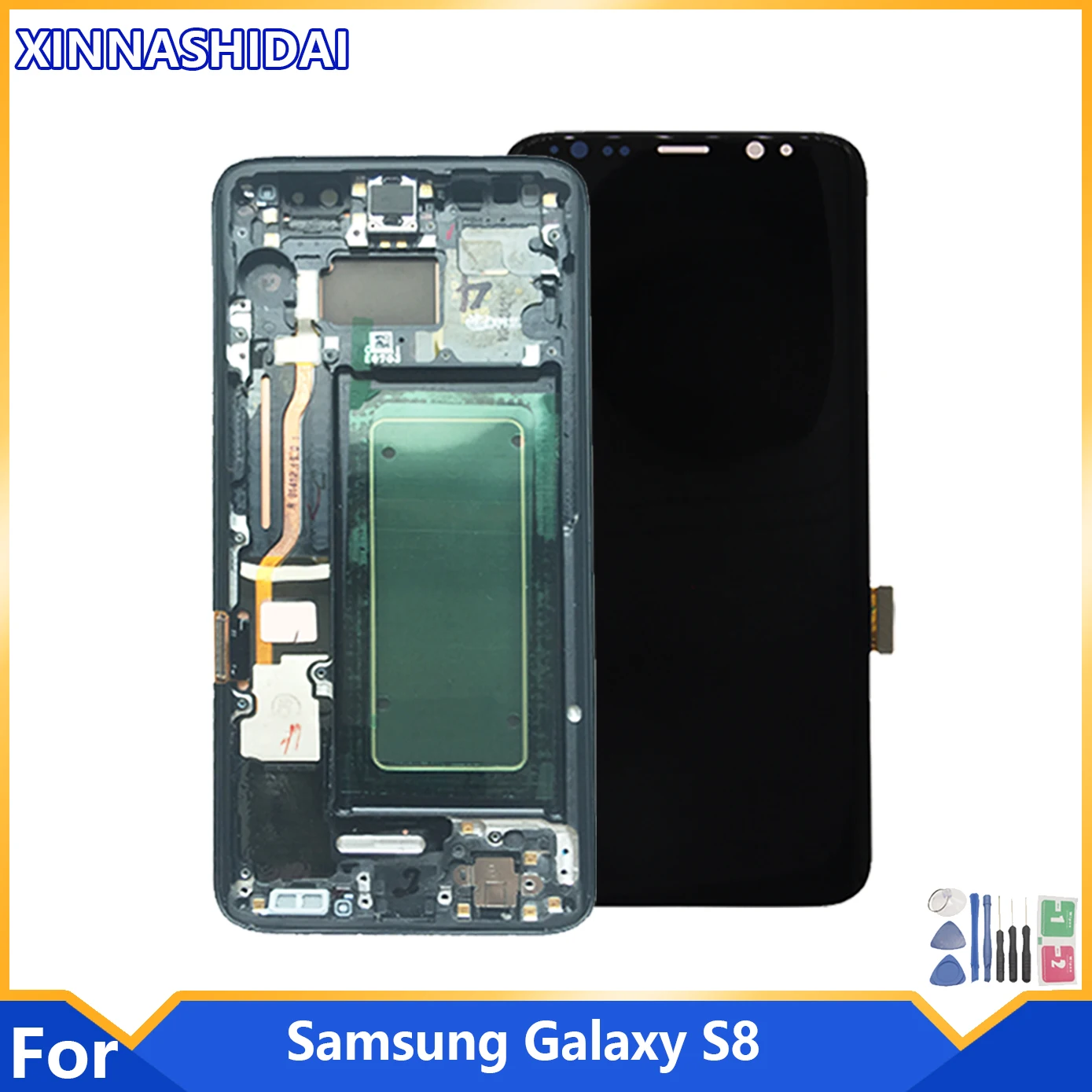 100% новый ЖК-дисплей для Samsung Galaxy S8 LCD G950F G950FD G9500 G950U дисплей сенсорный экран в сборе