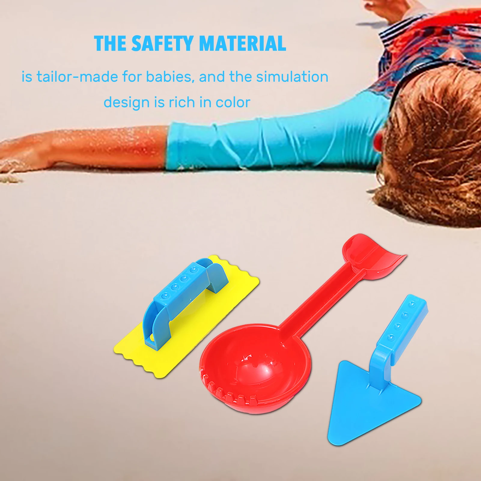 

1pcs Children Snow Shovel Children's Beach Shovel With Wooden Steel Handle Household Multifunctional Light Weight Tool classy