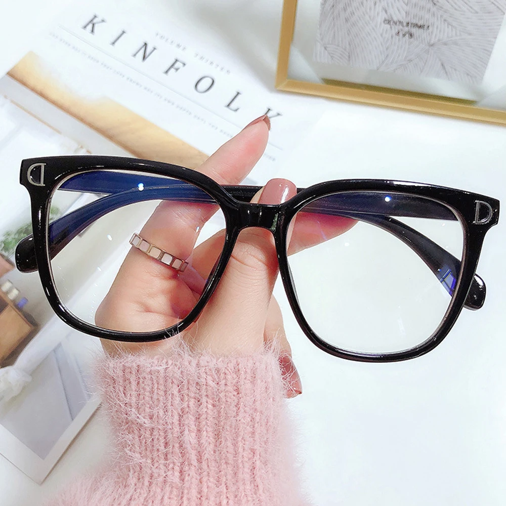 

Computer Eyeglasses Fashion Anti-Blue Light Glasses Women Men Vintage Ultra Light Polygon Frame Eye Protection Vision Care