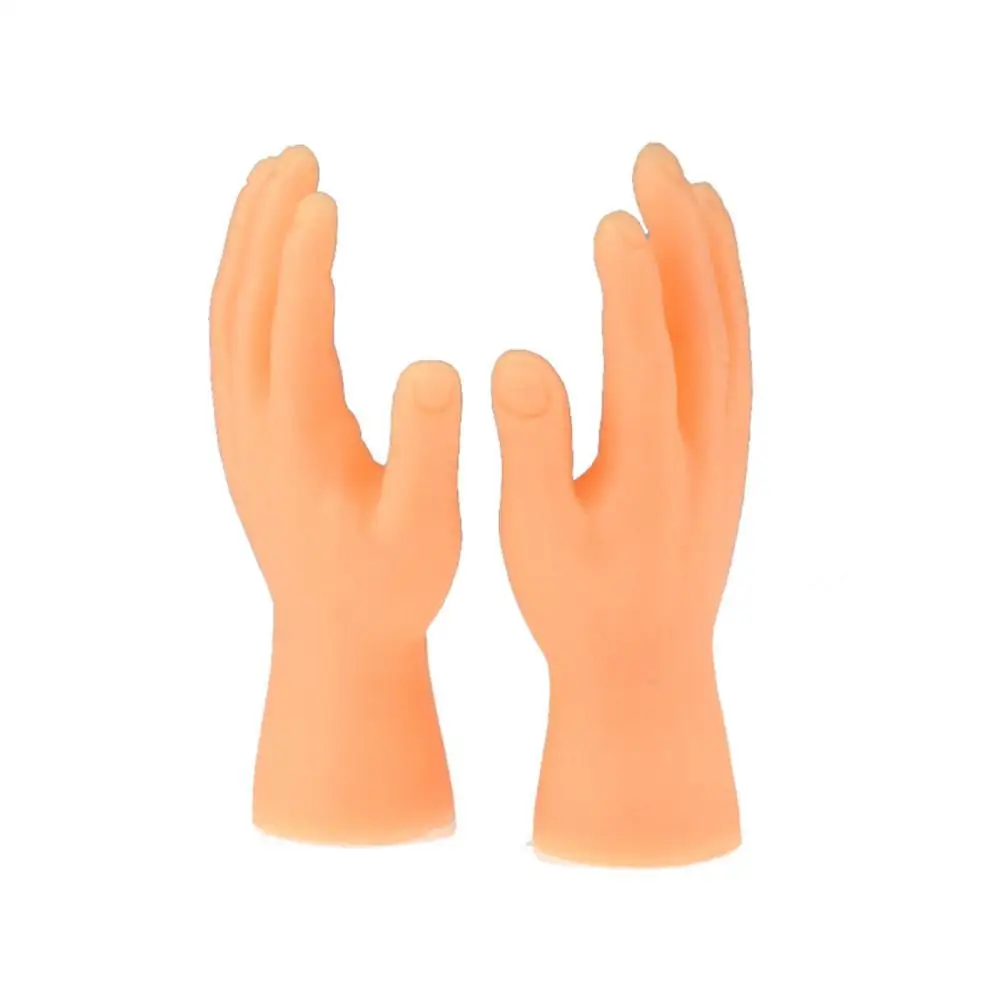 Забавная маленькая кукла наперсток силиконовый пародия шутки игрушки левой и