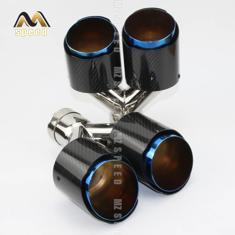 Автомобильные аксессуары 304 нержавеющая сталь синий и яркий углеродное волокно