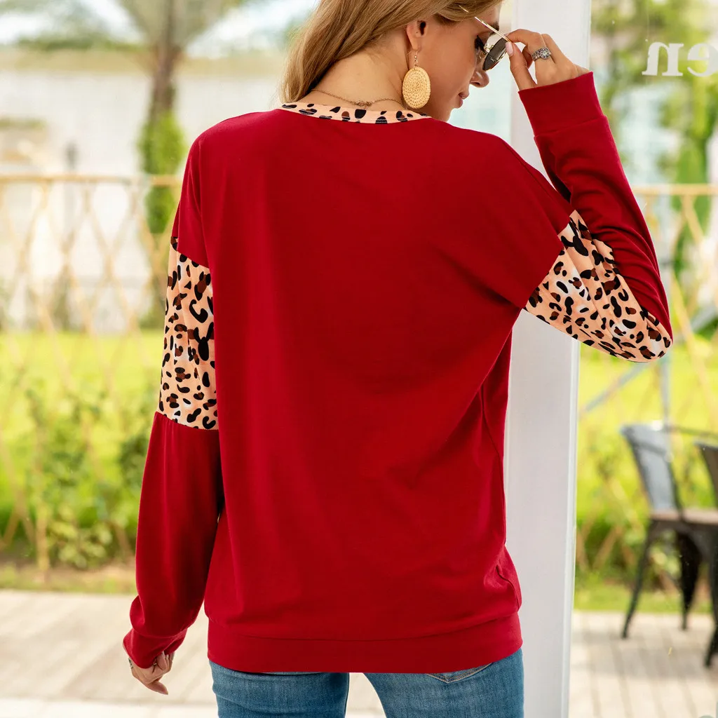 Women's Sweatshirt Heart Print Autumn Spring Casual Thin Hodies Women O-Neck Long Sleeve Pullover Tunic Tops Moletom Female #83 | Женская