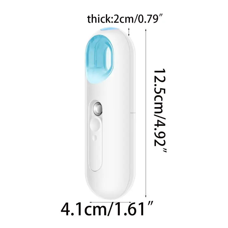 22ML Mini Nano Mister Spray Bottle Battery Operated Facial Steamer Moisturizing Ultrasonic Handheld Atomizer Portable Face | Красота и