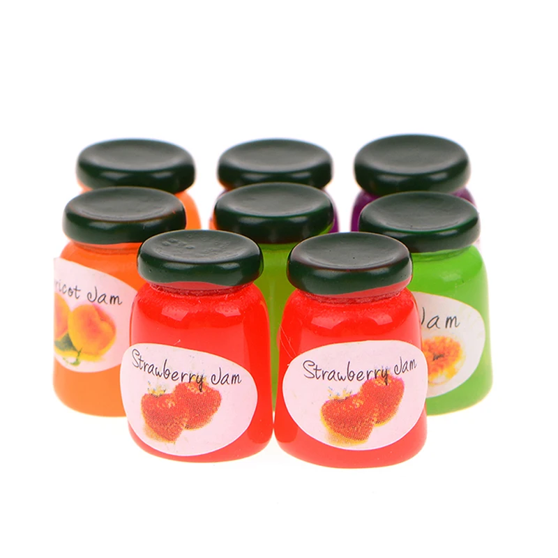 8Pcs Resin Plasticine Slime Bead Making For Charm Fruit Candy Canned jam Dollhouse Food DIY Scrapbooking Craft | Игрушки и хобби